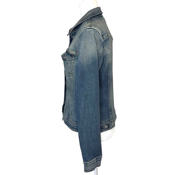 Levi's Jean Jacket Women's L Blue - Picture 3 of 14